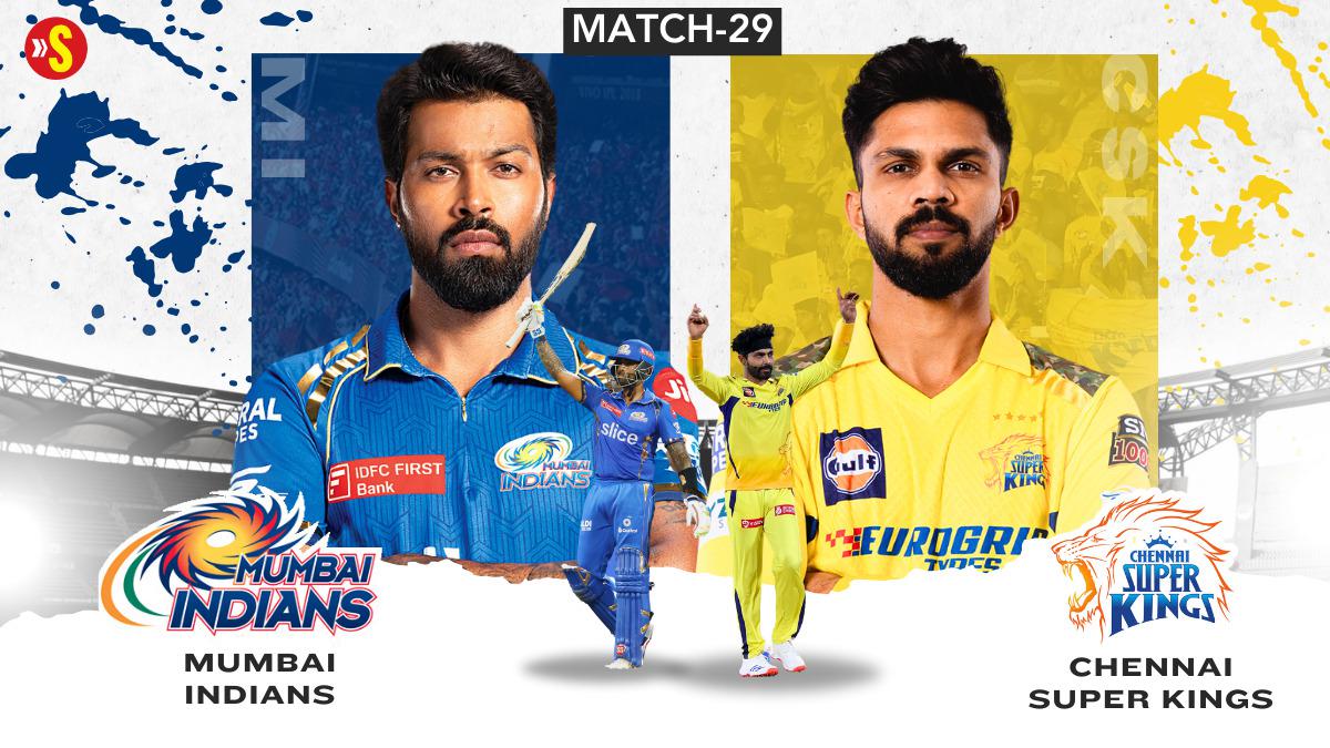 MI vs CSK Live Score, IPL 2024: Chennai Super Kings 38/1 (5); Ruturaj scores 14 runs off Coetzee over